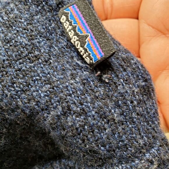 PATAGONIA Men's Quarter-Zip Lambswool Blend Sweater Size S - Picture 5 of 5